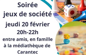 Soirée jeux de société Le 20 fév 2025