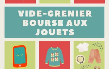 Vide grenier et bourse aux jouets Le 10 nov 2024